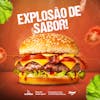 Social media hamburgueria explosão de sabor