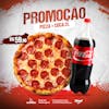 Social media, hamburgueria, promotion, pizza, and coca cola