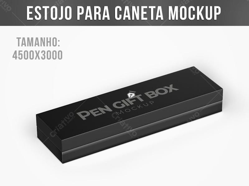 Estojo de caneta mockup