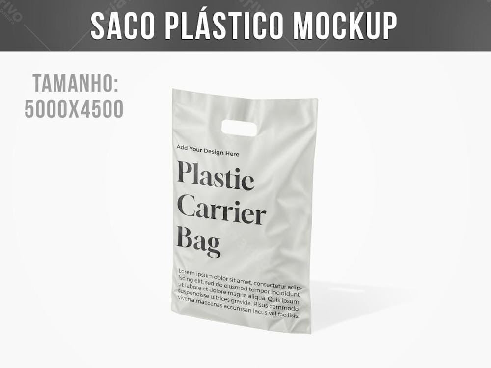 Sacola De Plástico Mockup