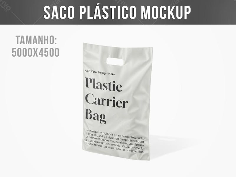 Sacola de plástico mockup