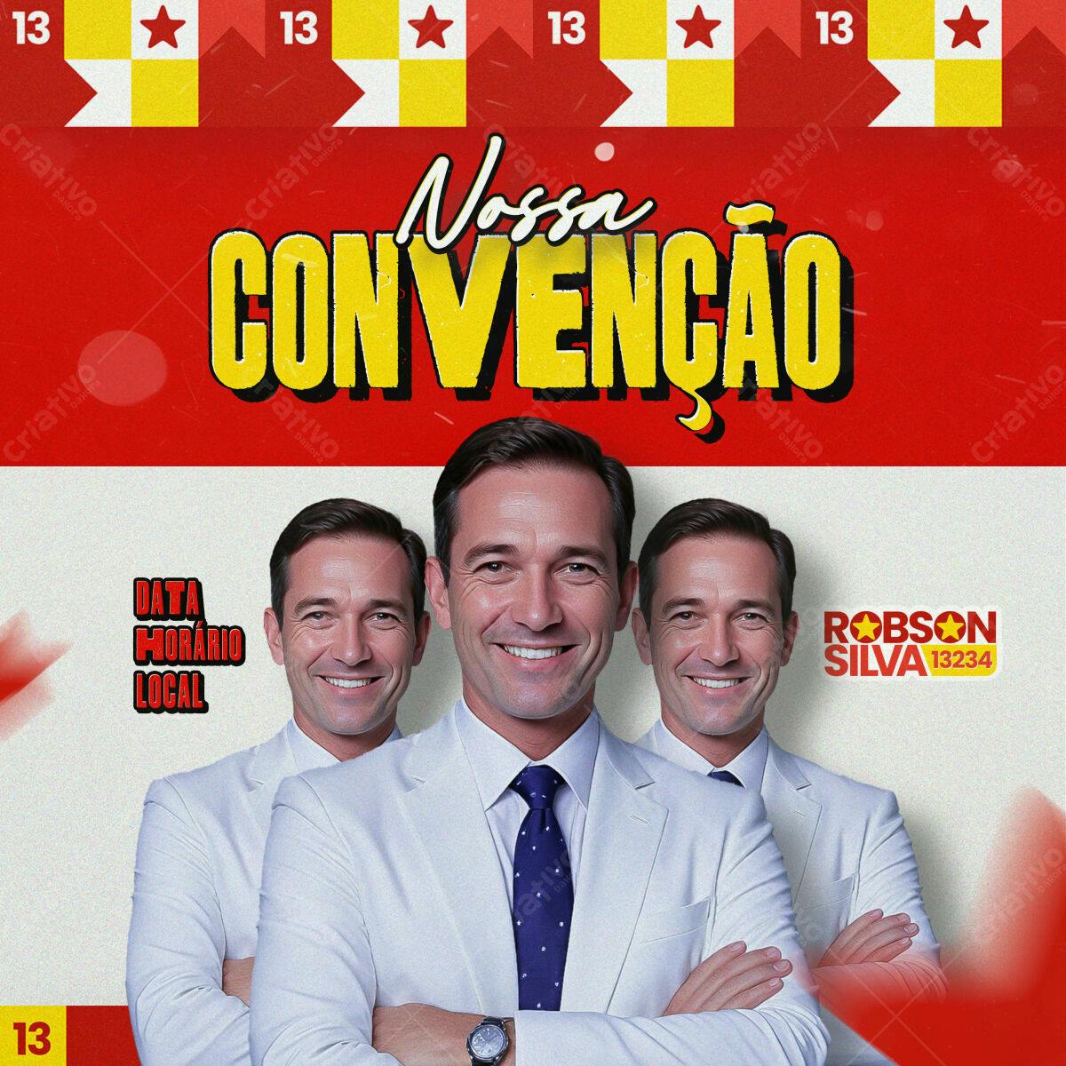 Flyer para Convenção PSD Editável