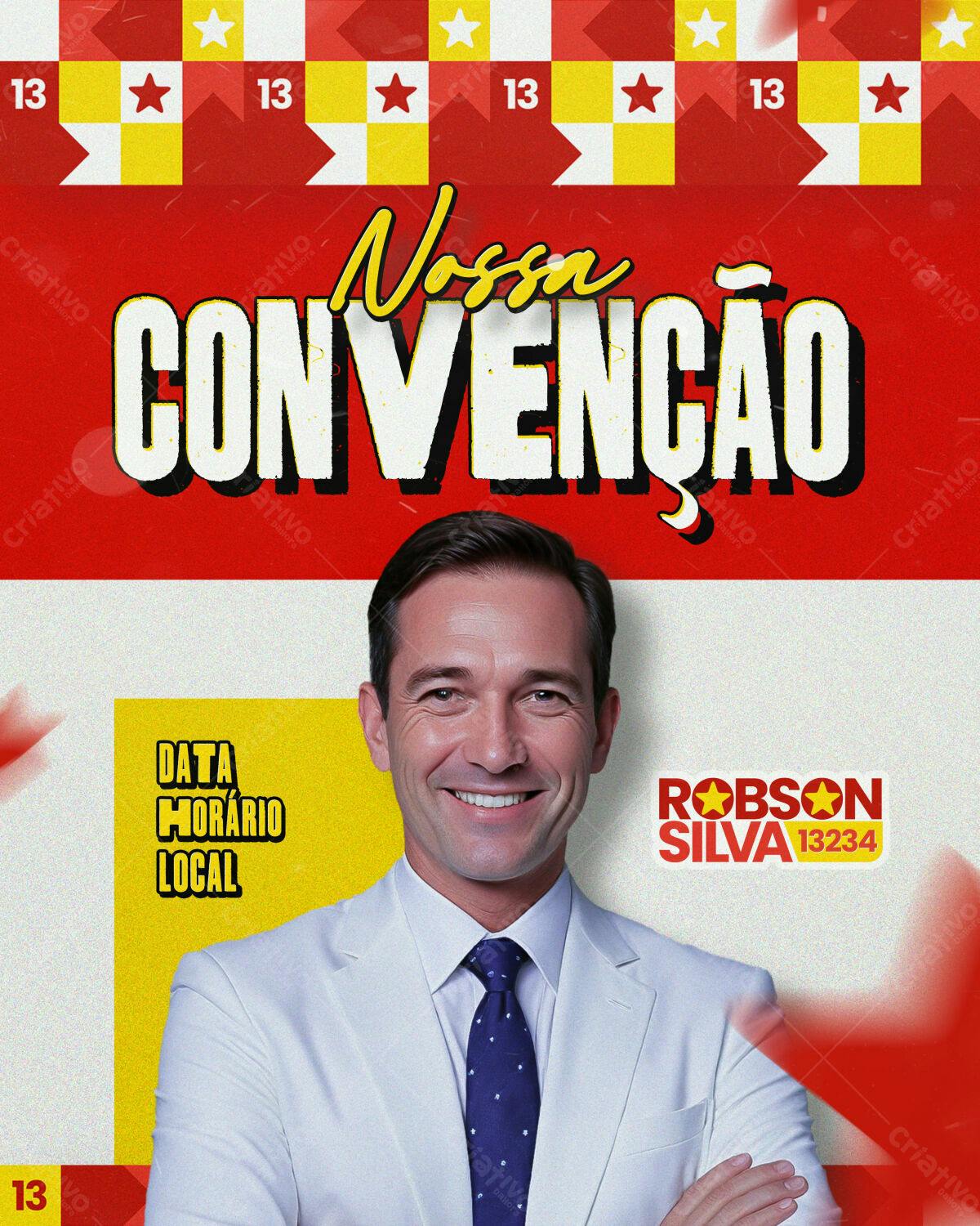 Flyer para Convenção PSD Editável