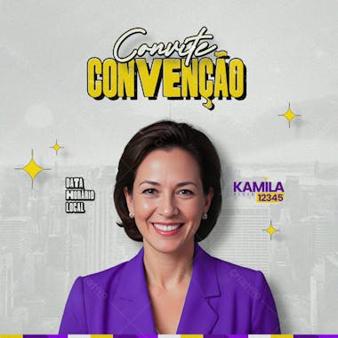 Convenção candidato campanha eleitoral política eleição prefeito vereador governador deputado social media b 1