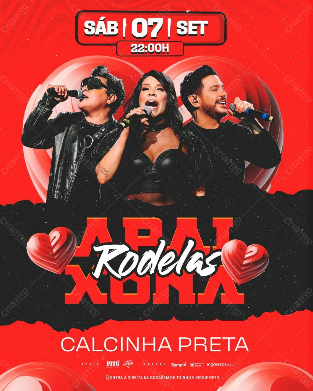 Flyer para Calcinha Preta PSD Editável