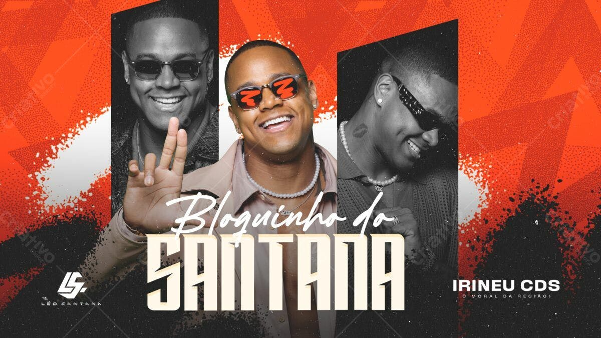 Flyer Bloquinho do Santana PSD Editável
