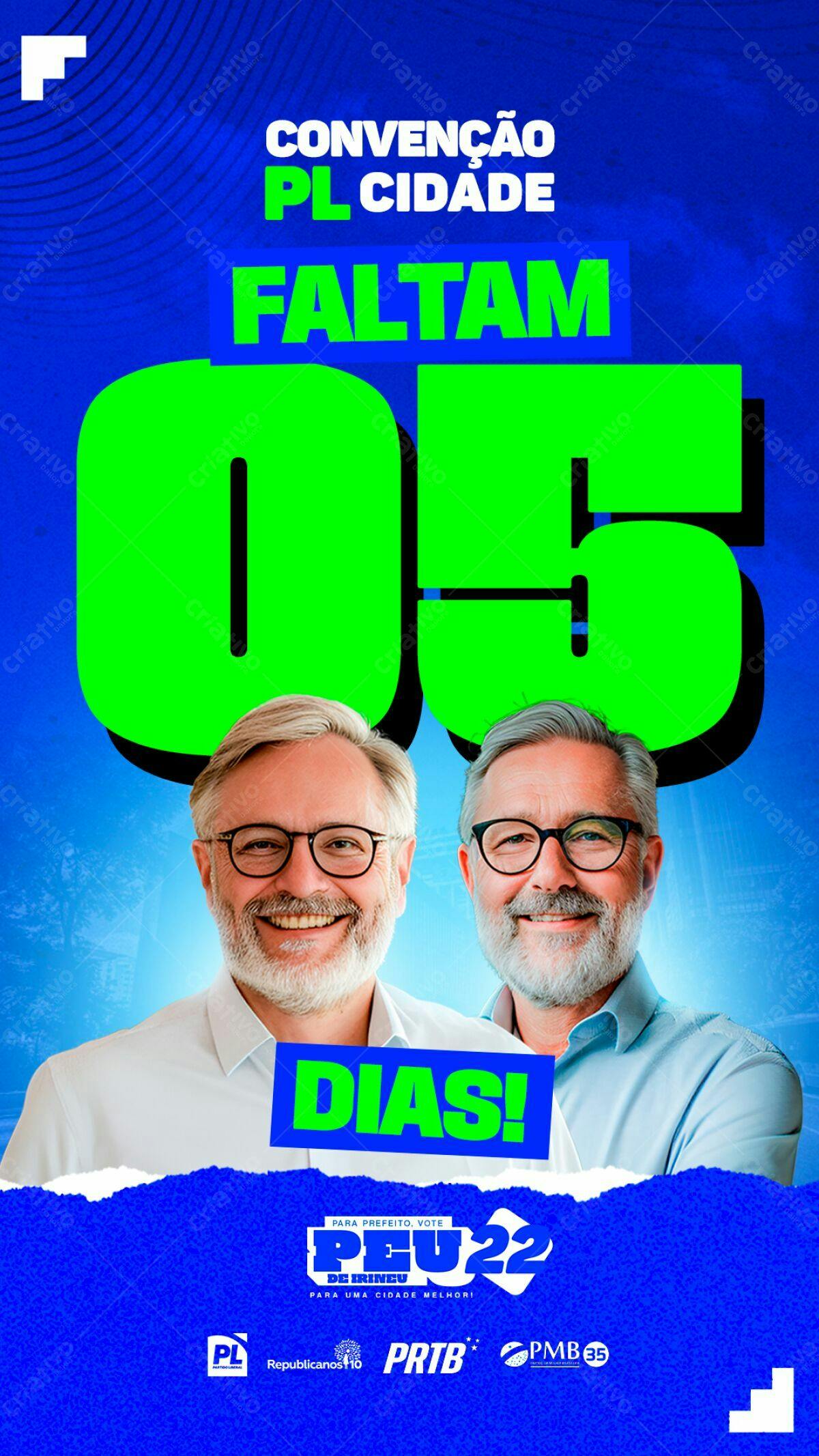 Flyer para Convenção Política PSD Editável