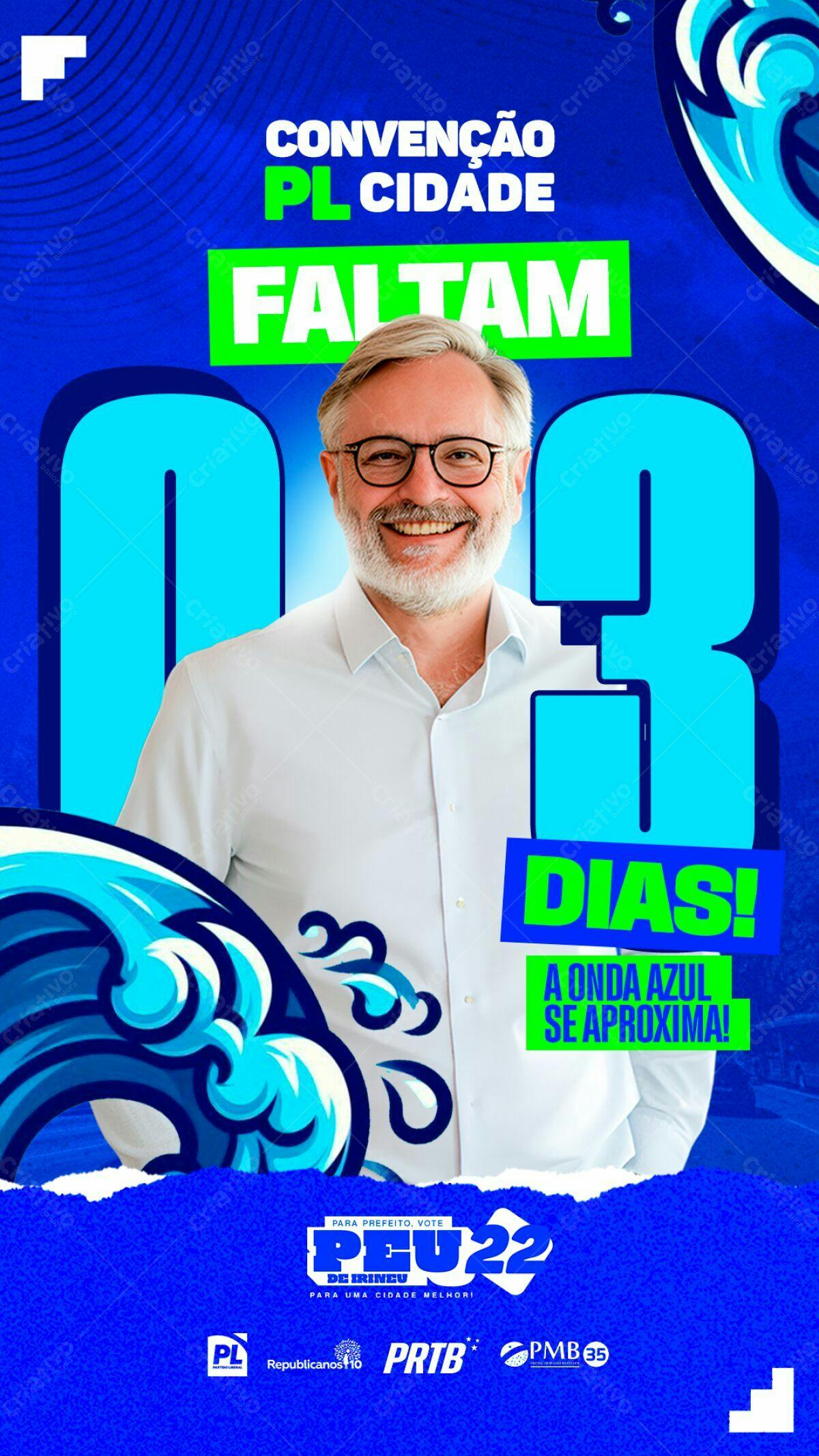 Flyer para Convenção Política PSD Editável