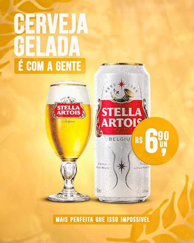 Layout cerveja stella artois psd