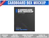 Cardboard box psd editable mockup