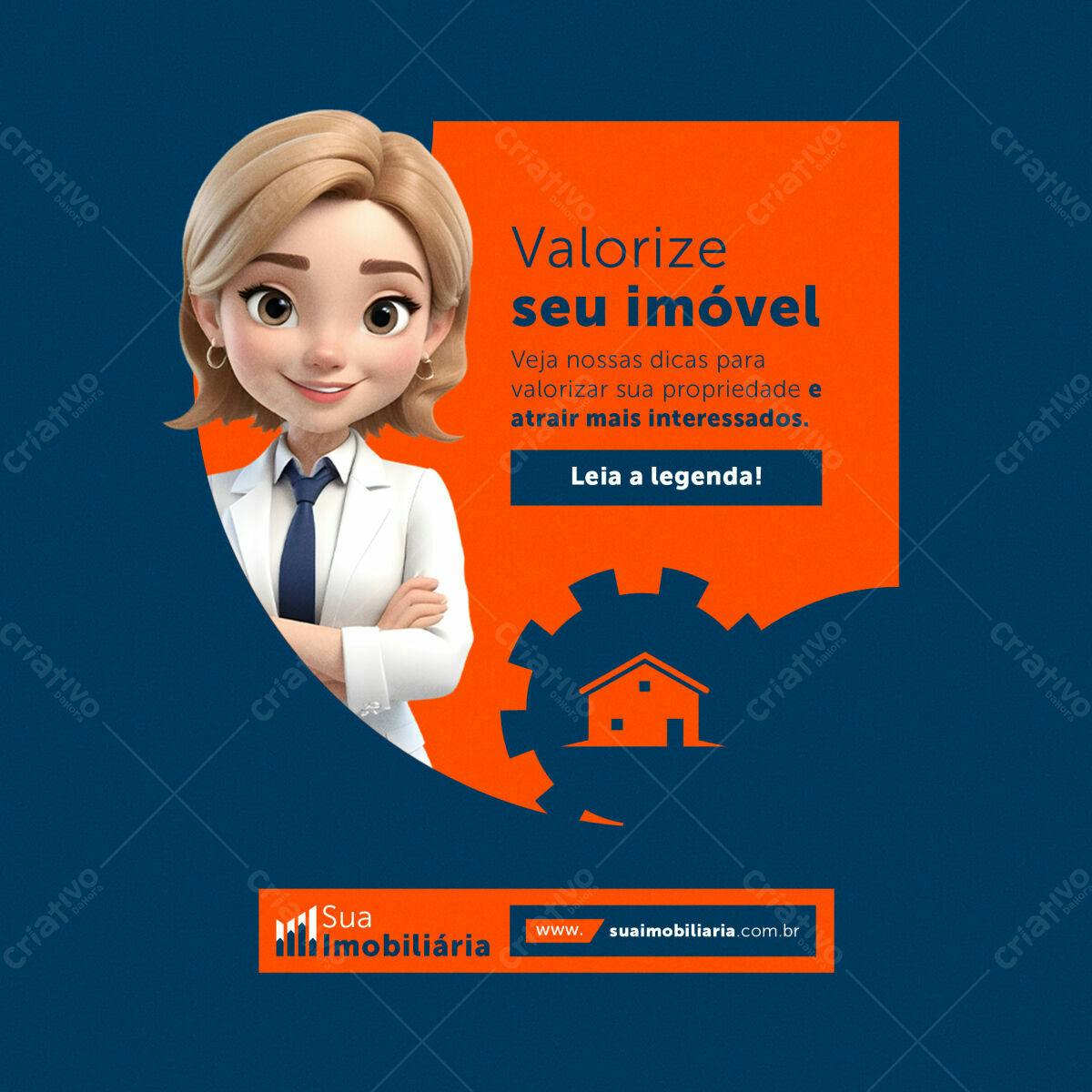 Post para Imobiliária PSD Editável