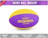 Bola de rugby mockup