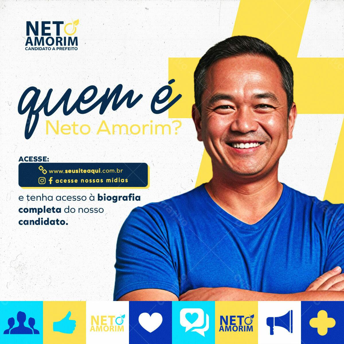 Postagem para Campanha Política PSD Editável