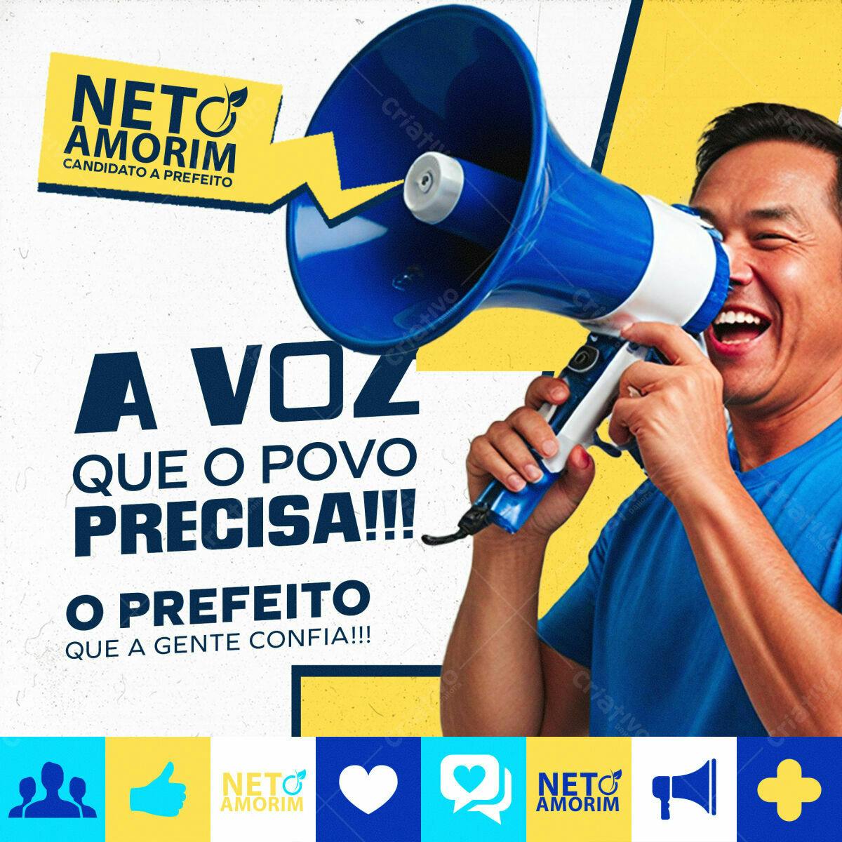 PSD para Campanha Política Eleitoral PSD Editável