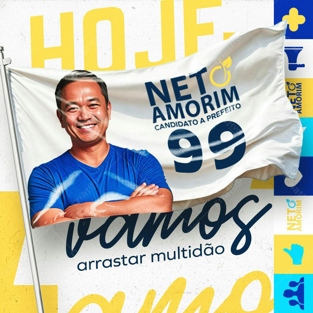 Flyer de Campanha Política PSD Editável