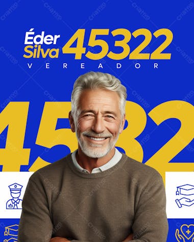 Eleições campanha eleitoral santinho político