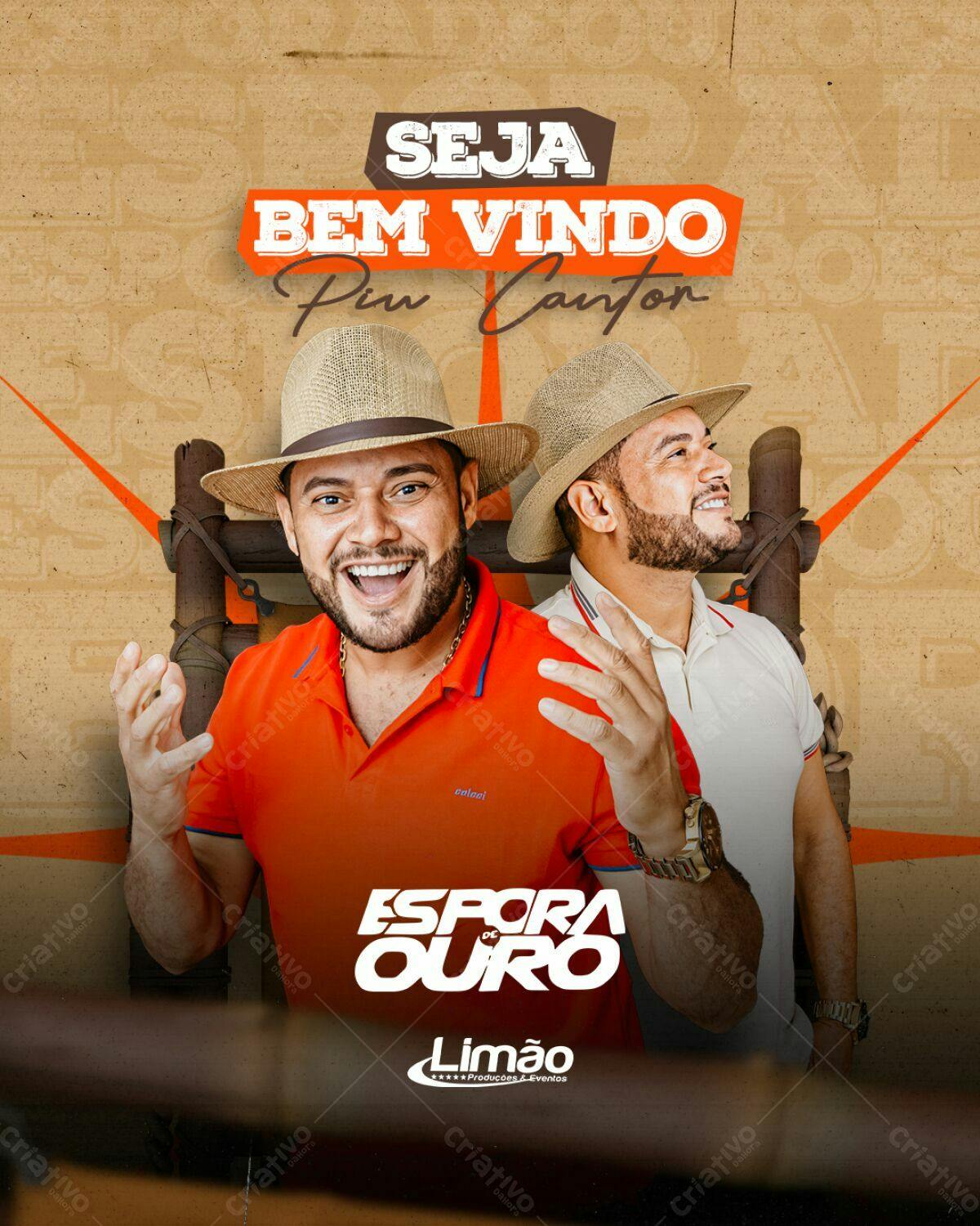 Flyer Espora de Ouro Show PSD Editável