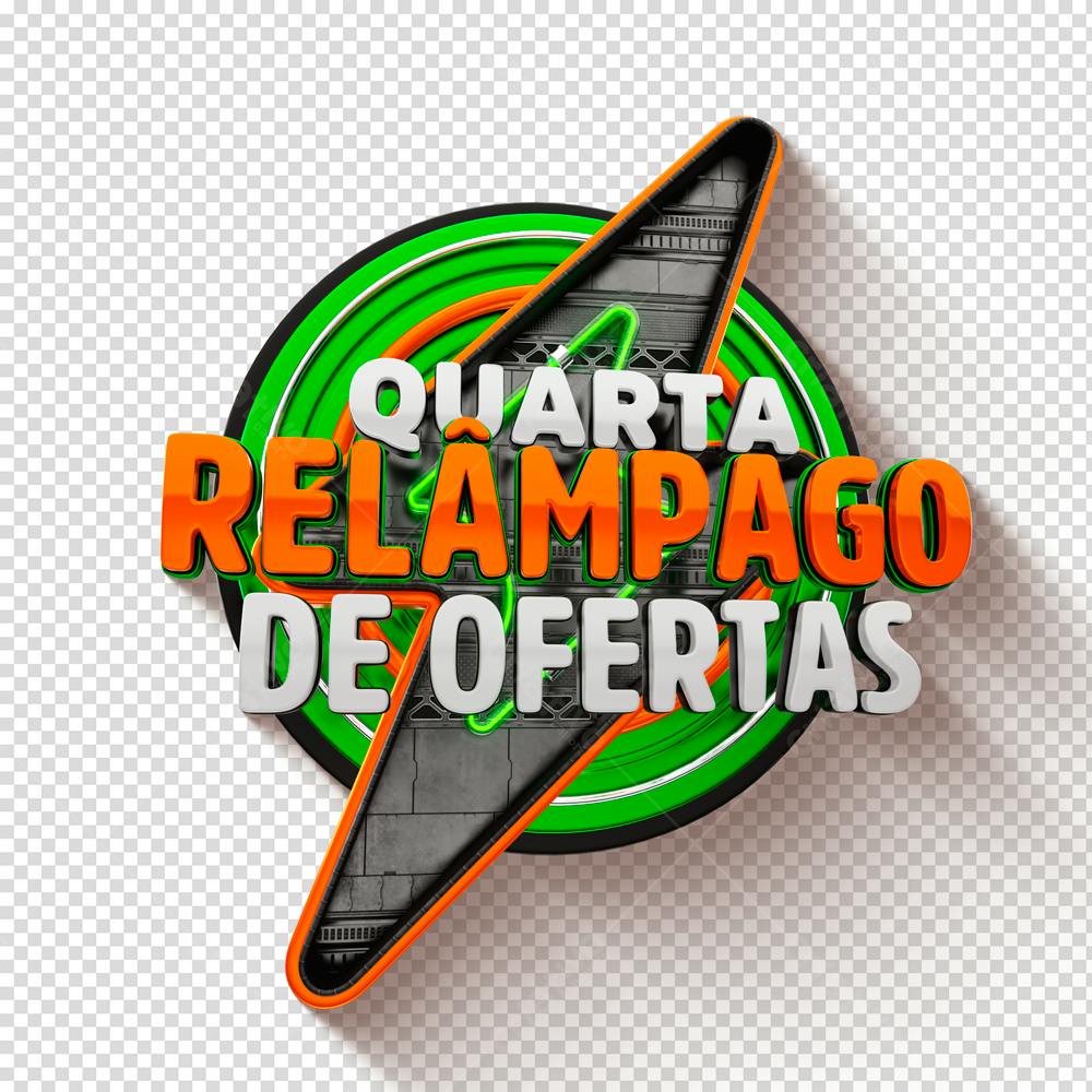 Banner Quarta Relâmpago de Ofertas PNG com fundo transparente