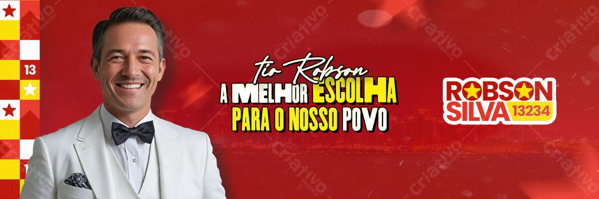 Banner Eleições Robson Silva PSD Editável