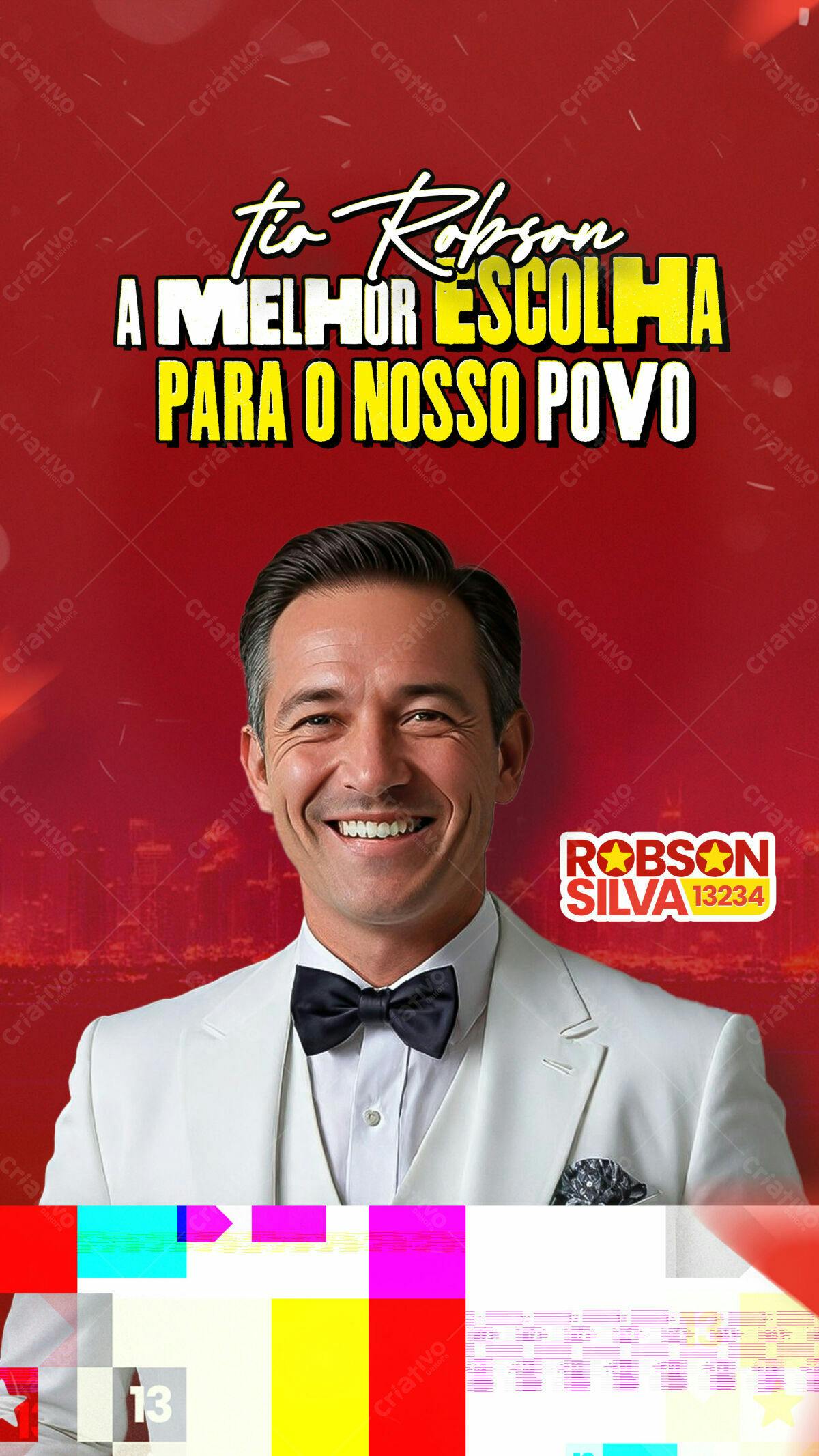 Flyer Eleitoral para Campanha Política PSD Editável