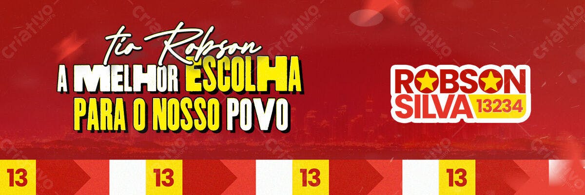 Banner Eleitoral Tio Robson PSD Editável