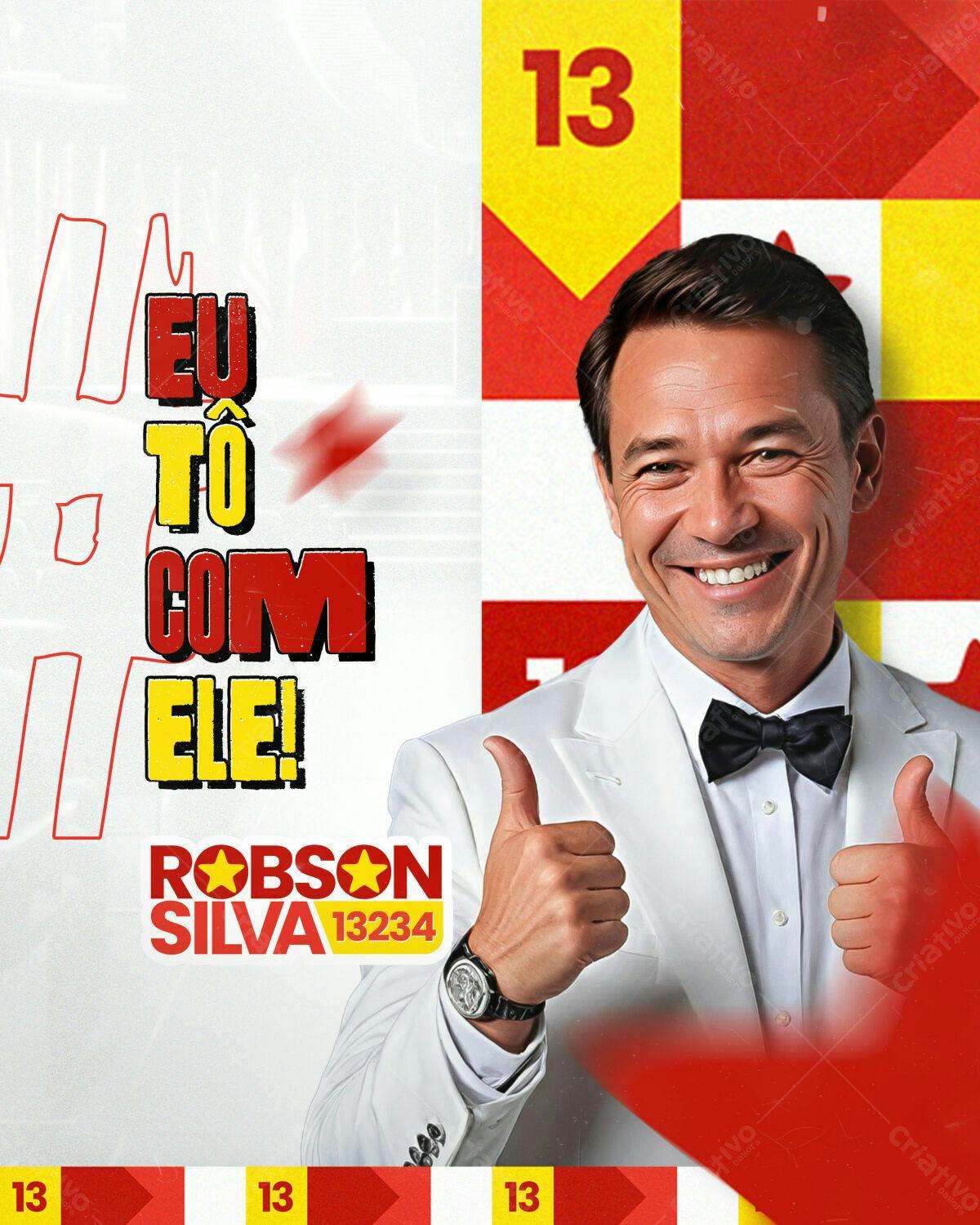 Flyer de Campanha Política PSD Editável