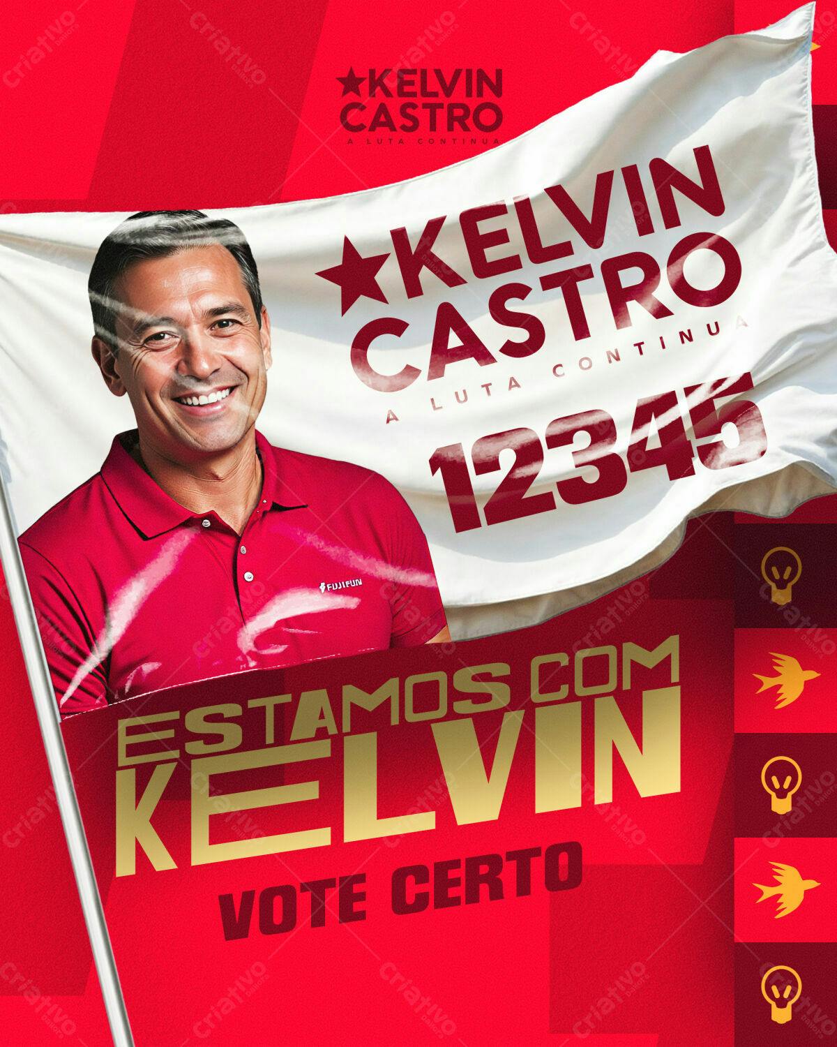 Flyer de Campanha Política PSD Editável