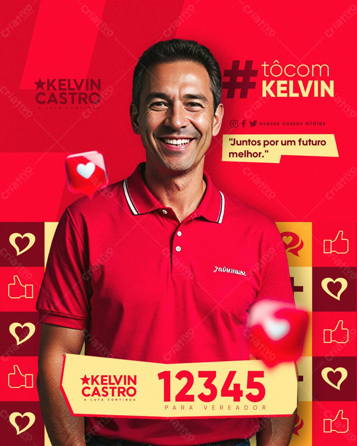 Flyer para Campanha Política PSD Editável