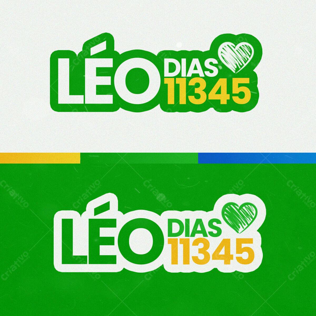 Logo Aniversário 11345 Dias Léo PSD Editável