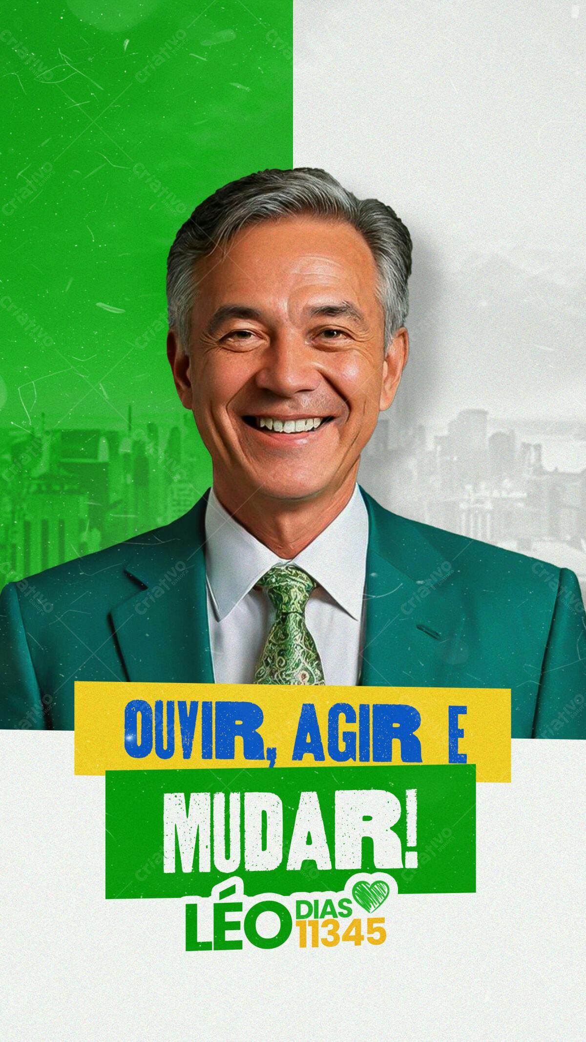 Flyer de Campanha Política PSD Editável