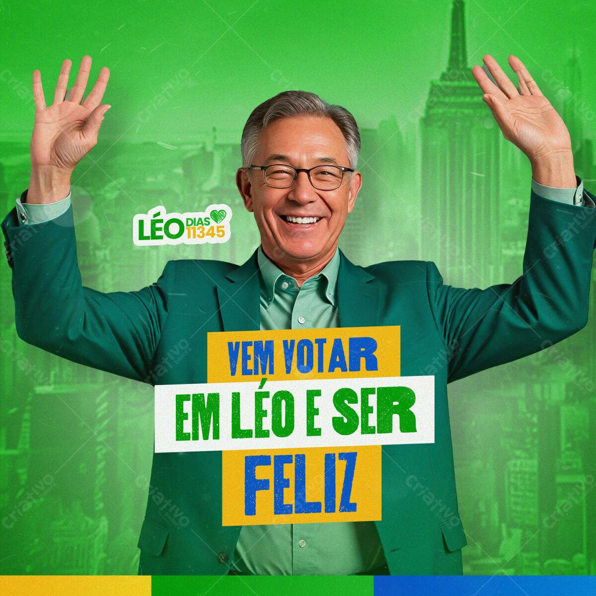 Flyer de Campanha Política PSD Editável