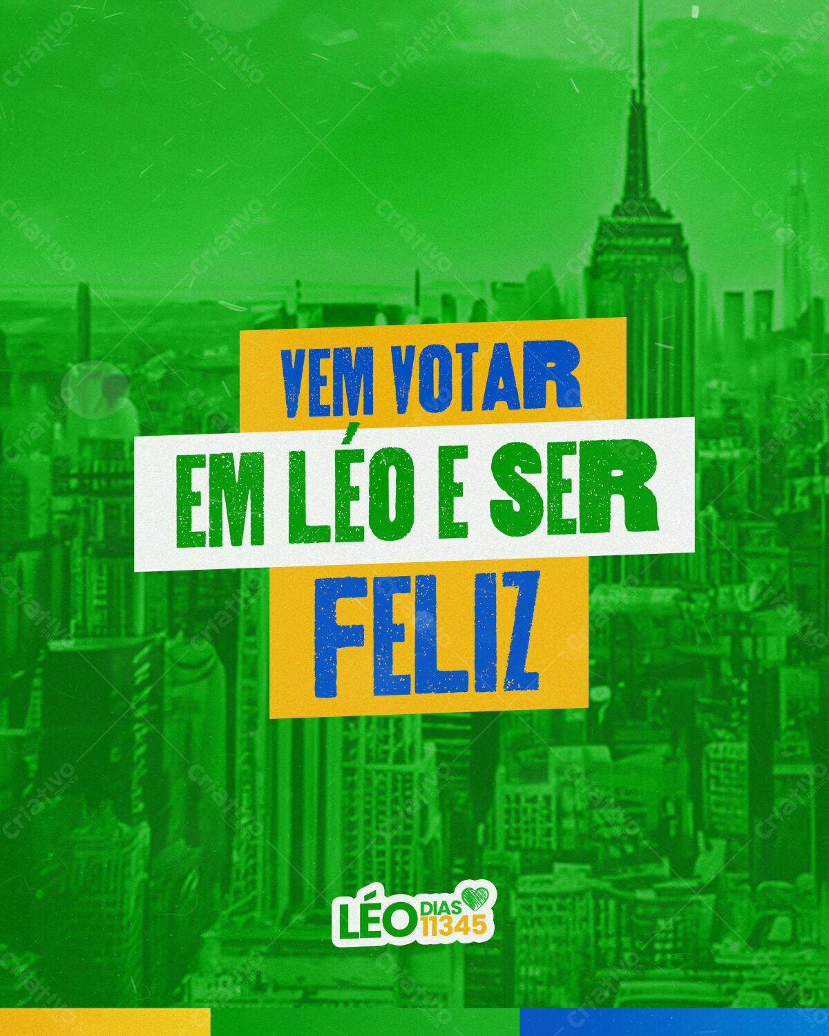 Flyer Eleições para Léo Dias PSD Editável