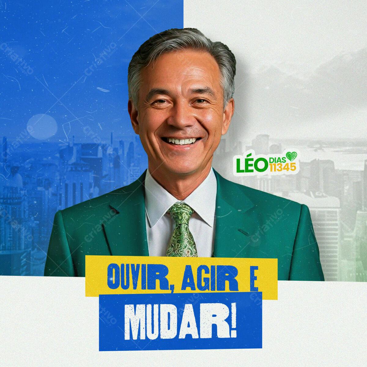 PSD para Campanha Política PSD Editável