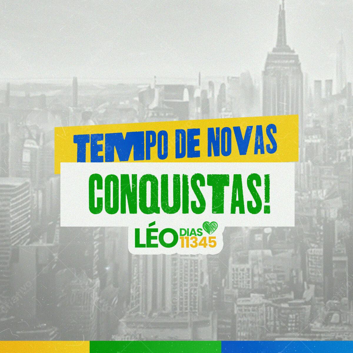 Post para Redes Sociais - Tempo de Novas Conquistas PSD Editável
