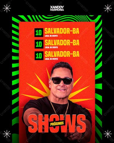 Flyer Artista Xand Harmonia