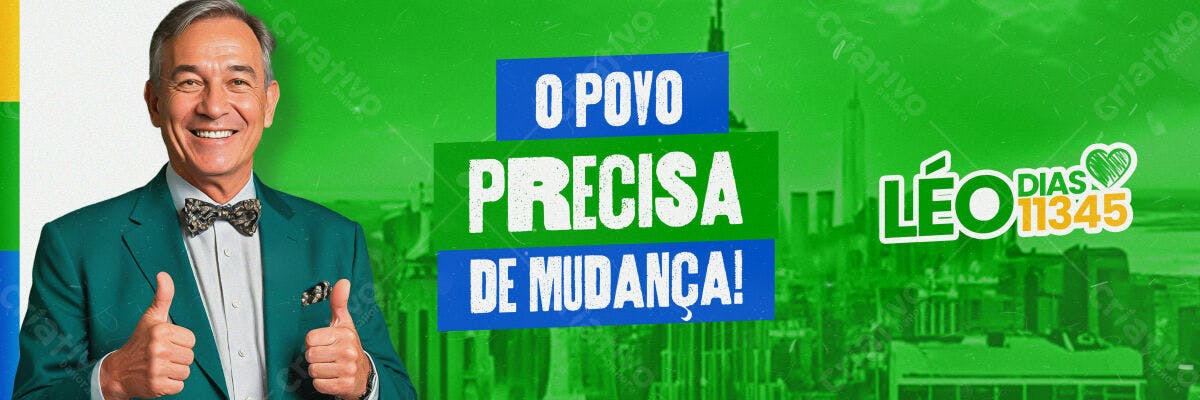 Banner Eleitoral Léo Dias PSD Editável