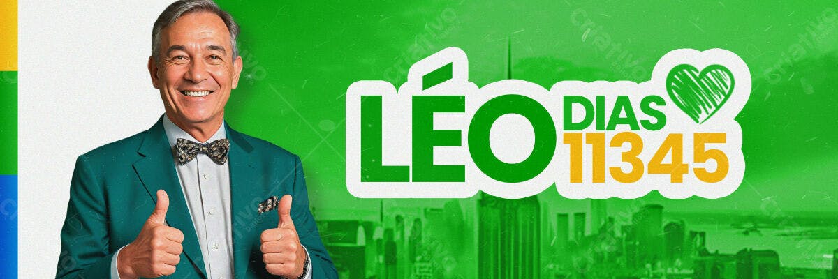 Banner Léo Dias 11345 Anos PSD Editável