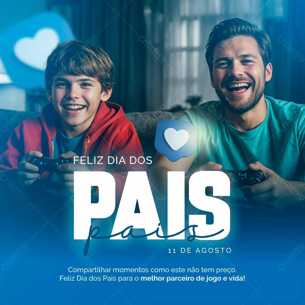 Postagem Dia dos Pais PSD Editável