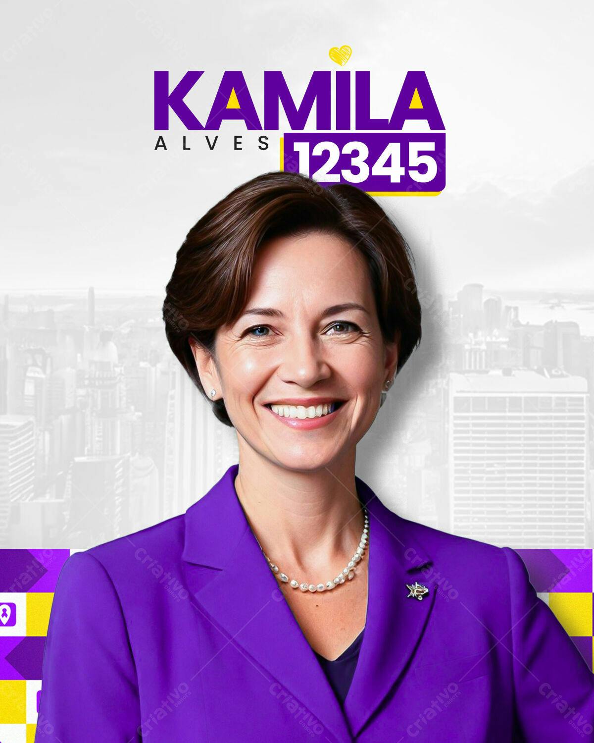 PSD para Campanha Política PSD Editável