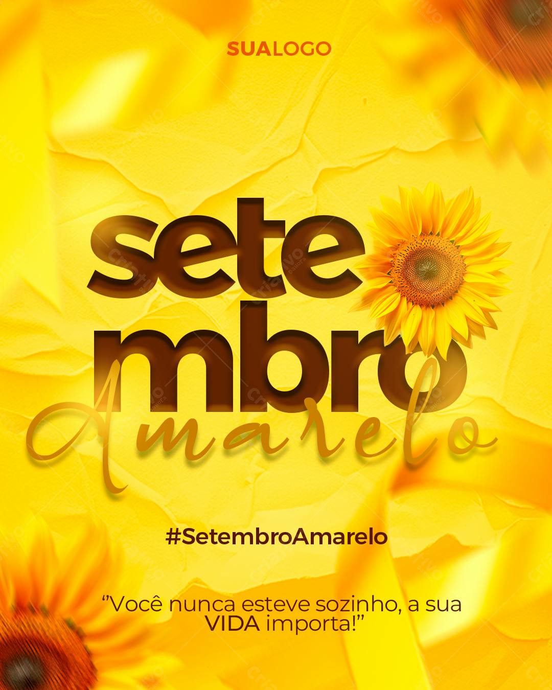Flyer Setembro Amarelo PSD Editável