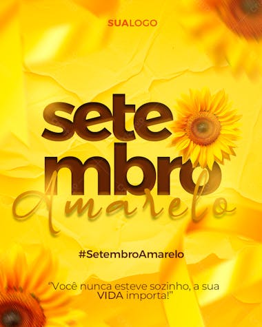 Flyer digital setembro amarelo