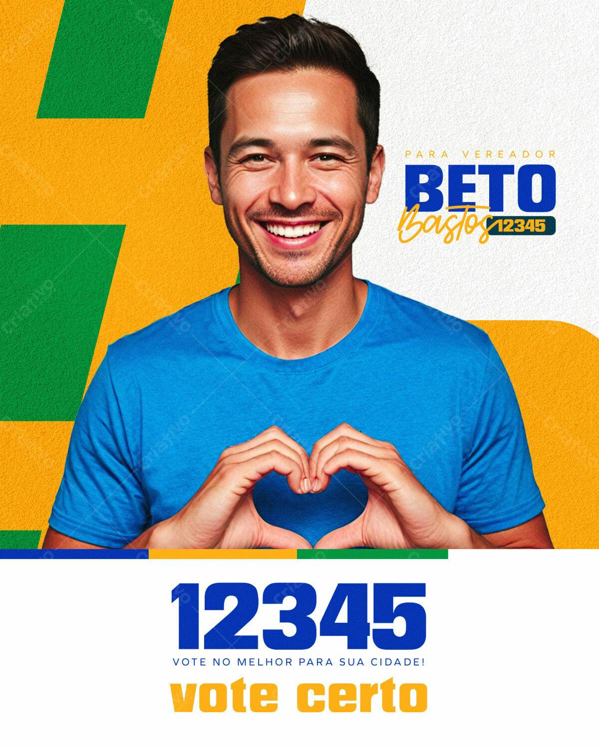 Flyer para Campanha Política PSD Editável