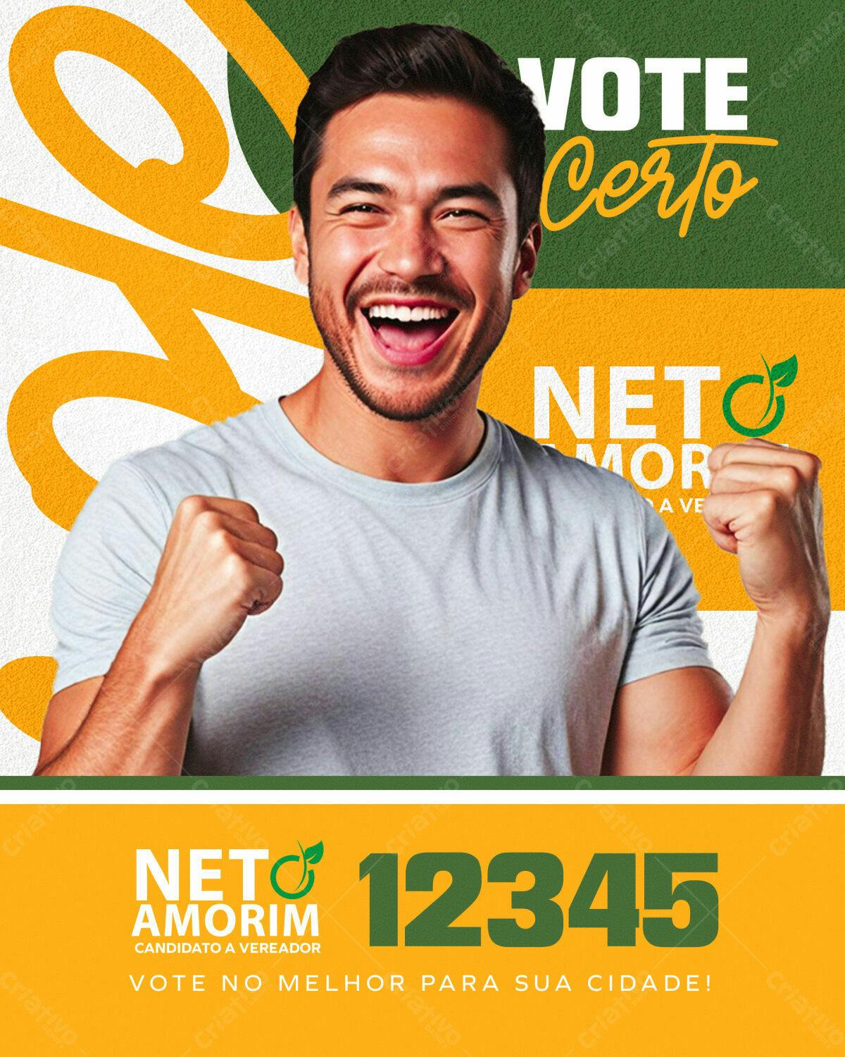 PSD para Campanha Política Eleitoral PSD Editável