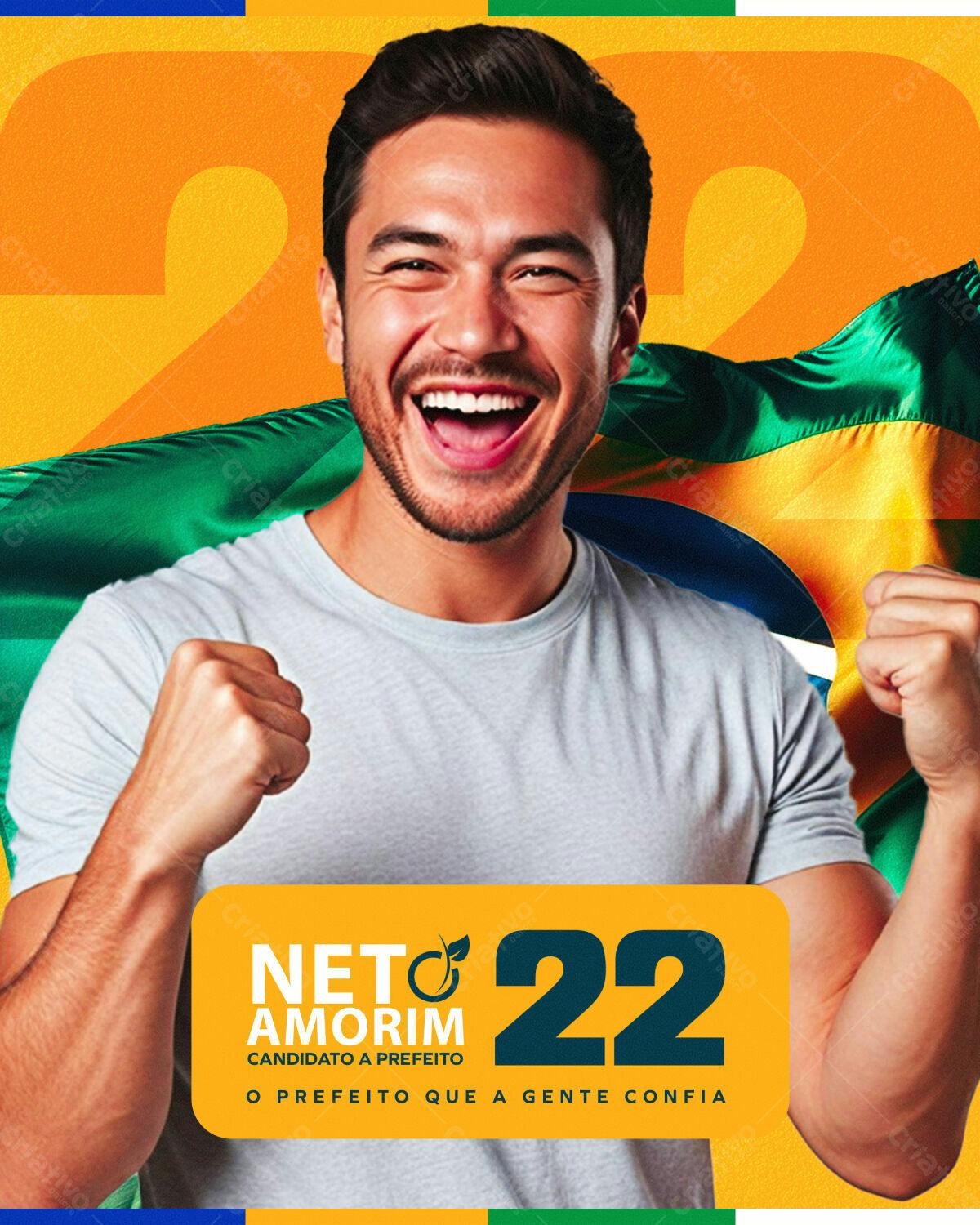 Flyer Eleições 2022 PSD Editável