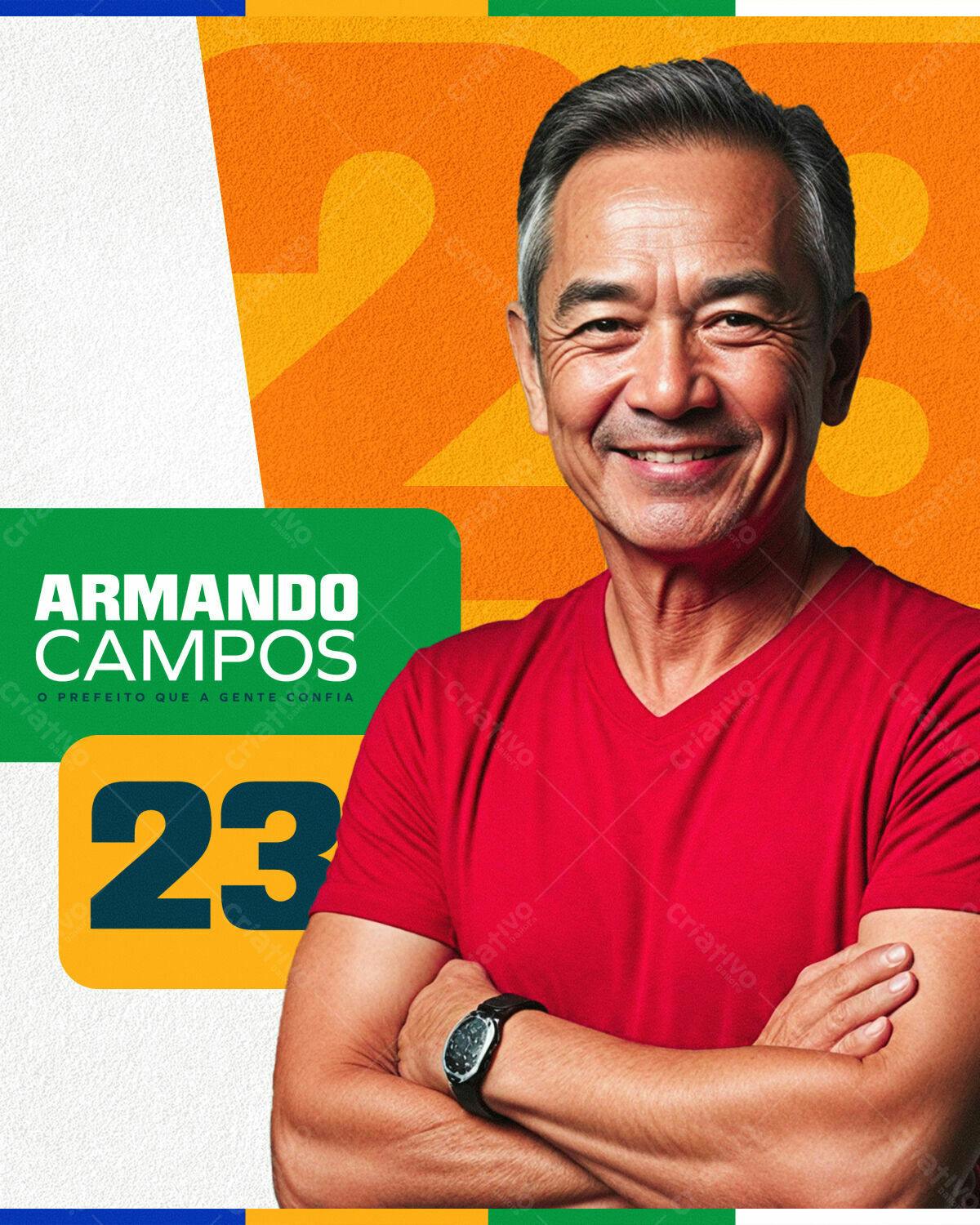 Flyer de Campanha Política PSD Editável