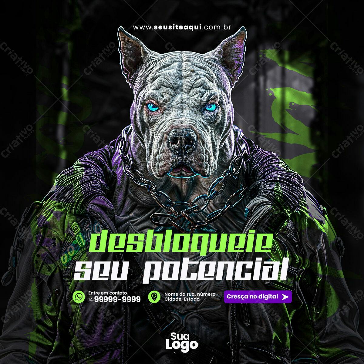 Flyer Desbloqueie seu Potencial PSD Editável