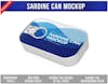 Sardine can mockup