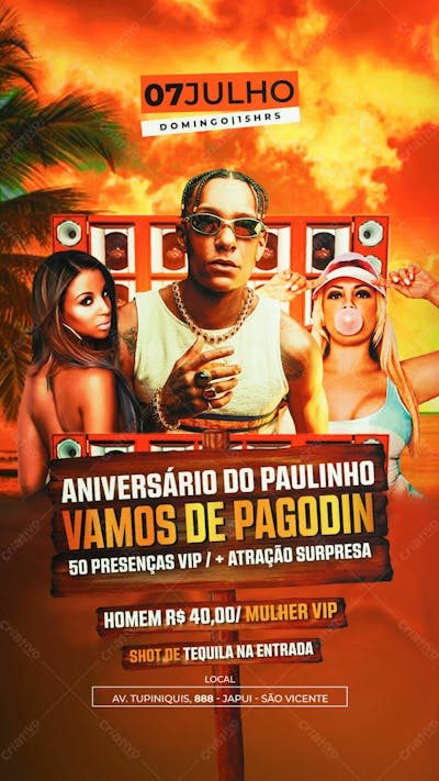 Baile Funk Aniversário Story