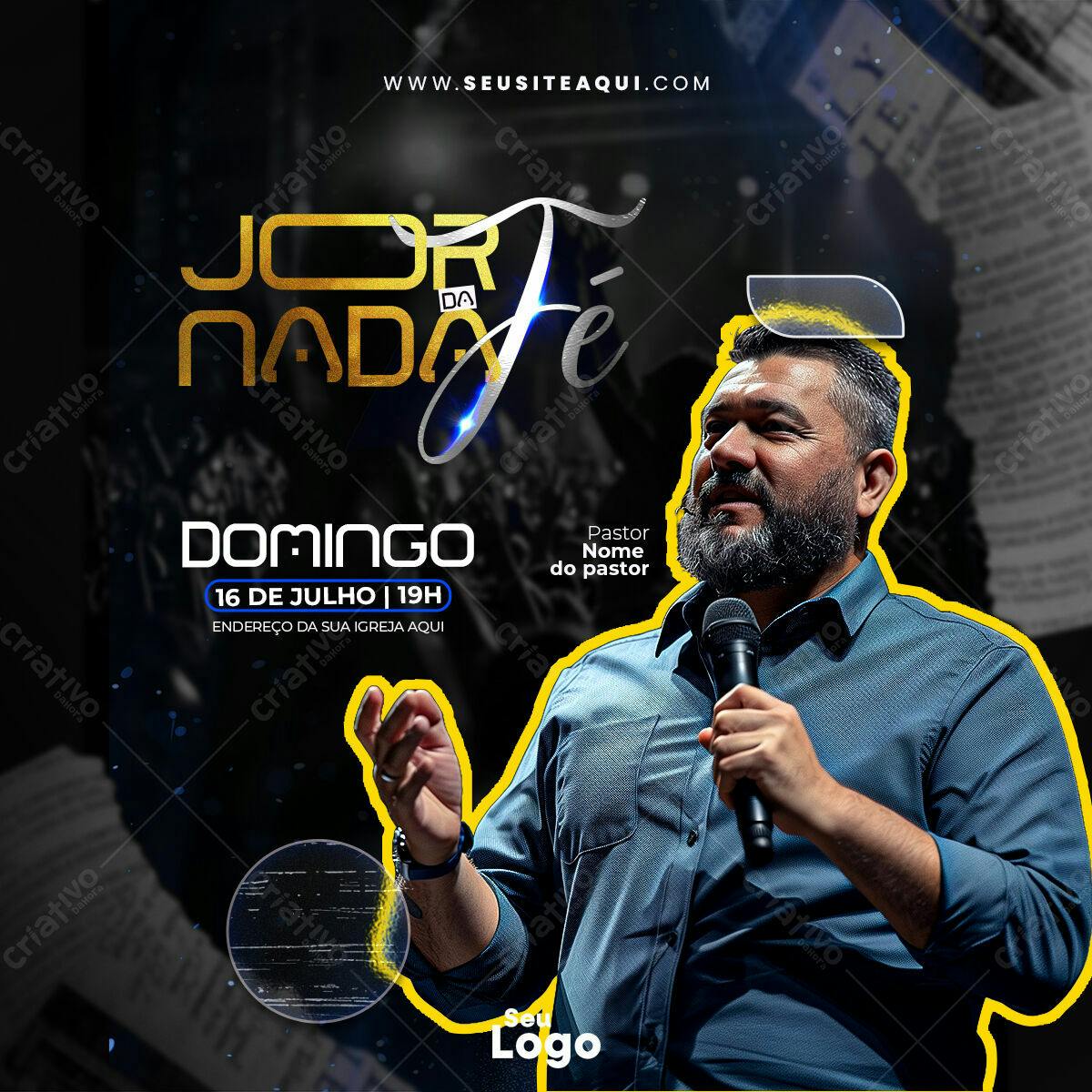 Flyer para Evento Religioso PSD Editável