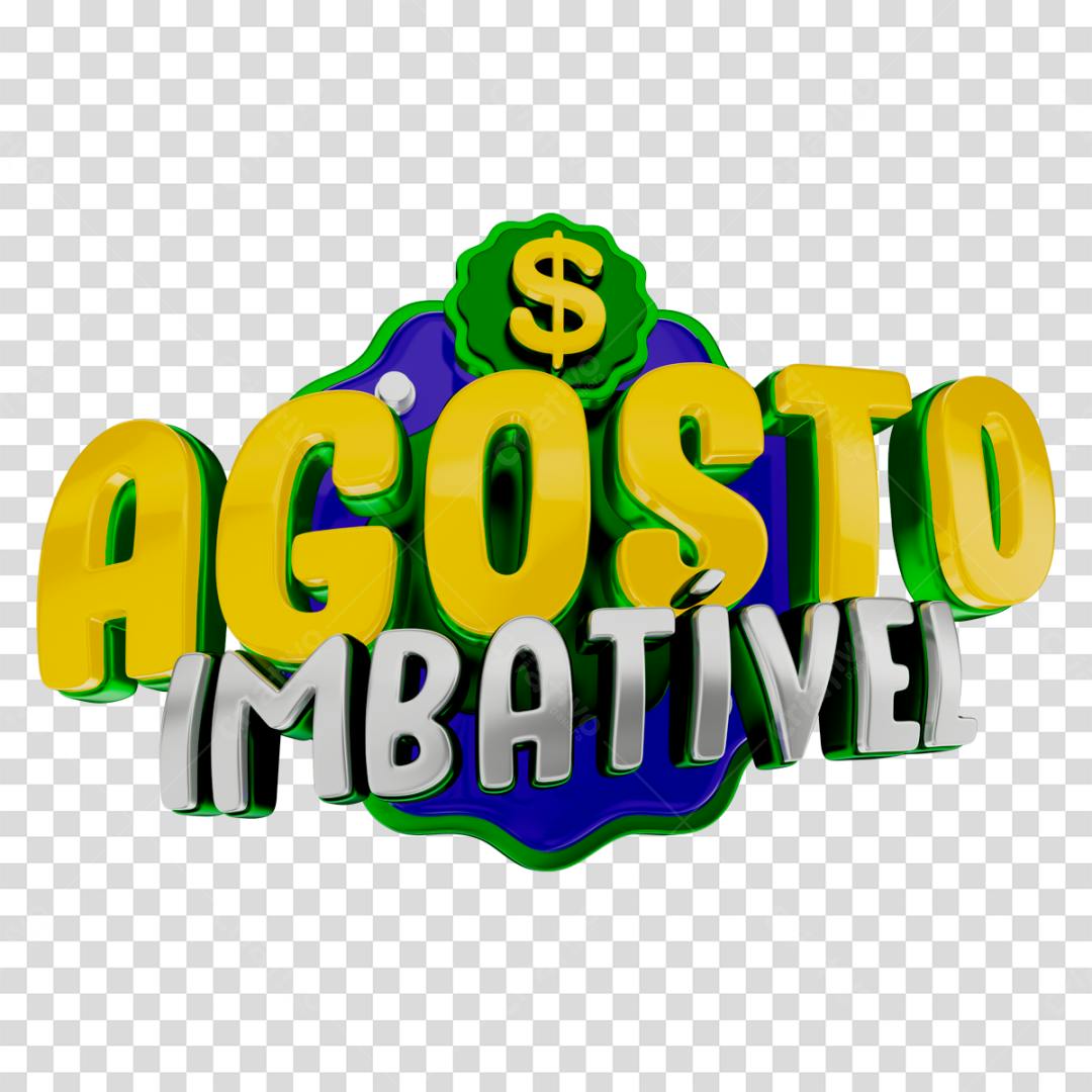 Banner Agosto Imbatível PNG com fundo transparente